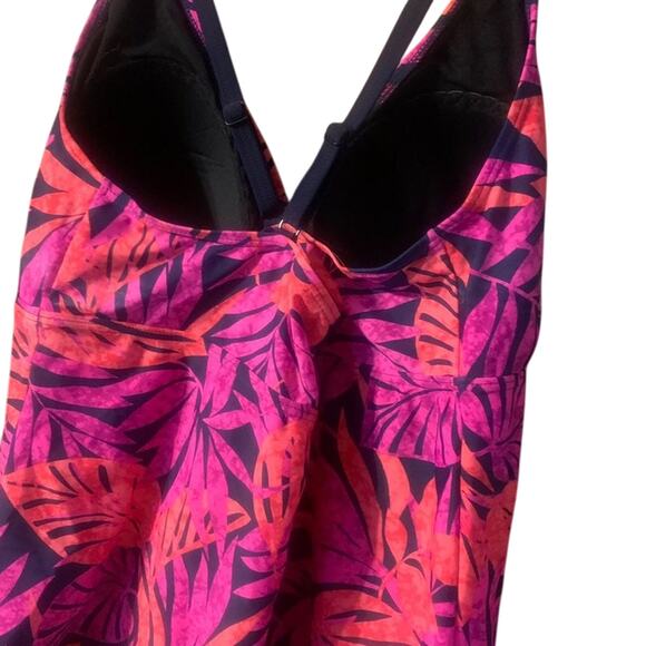 Set of 2 tankini tops w/ navy swim trunk Ocean Dream Signature Size 16 - Picture 7 of 12